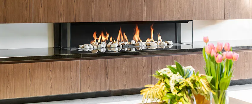 Double-height Fireplace Design Refurbishment in Warwick, Rhode Island